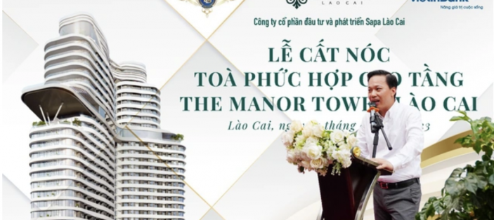 Cất nóc dự án tại thành phố Lào Cai - The Manor Tower